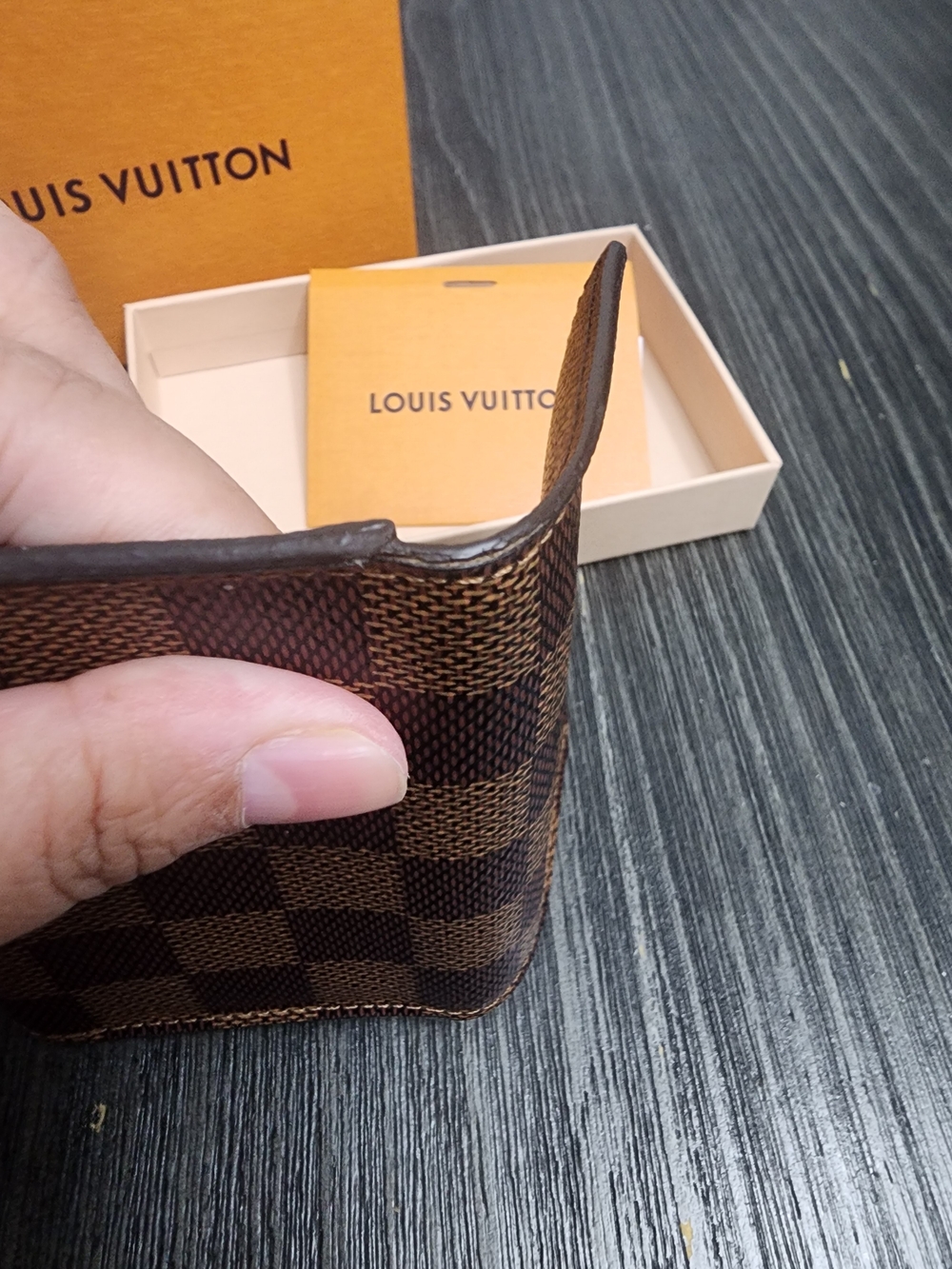 Louis Vuitton Damier Ebene Key Pouch - Brown - Picture 7 of 10
